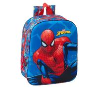 Safta Spiderman 3D Kindergartenrucksack 3D, anpassbar an den Wagen, einfache Reinigung, ideal für Kinder verschiedener Altersgruppen, bequem und vielseitig, Qualität und Widerstandsfähigkeit, 22 x 10