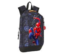 safta Spiderman Attack Mini-Rucksack für den täglichen Gebrauch, ideal für Kinder verschiedener Altersgruppen, bequem und vielseitig, Qualität und Widerstandsfähigkeit, 22 x 10 x 39 cm, Schwarz, M,