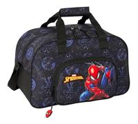 Safta Spiderman Attack Sporttasche, Rucksack, ideal für Kinder verschiedener Altersgruppen, bequem und vielseitig, Qualität und Widerstandsfähigkeit, 40 x 23 x 24 cm, Schwarz, M, Casual