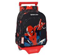 Safta Spiderman Hero Rucksack Modell 524 mit Trolley, Modell 705, mit 3D-Tasche, ideal für Kinder verschiedener Altersgruppen, bequem und vielseitig, Qualität und Widerstandsfähigkeit, 27 x 10 x 33