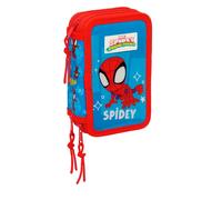 Safta Spidey 12.5x19.5x5.5 Cm Triple Mäppchen