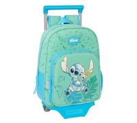 Safta Stich Aloha Kinderrucksack mit Trolley 705, ideal für Kinder verschiedener Altersgruppen, bequem und vielseitig, Qualität und Widerstandsfähigkeit, 26 x 11 x 34 cm, Türkis, türkis, Estándar,