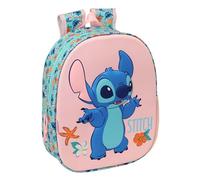 Stich Schulrucksack mit 3D-Design, ideal für Kinder verschiedener Altersgruppen, bequem und vielseitig, Qualität und Widerstandsfähigkeit, 27 x 10 x 33 cm
