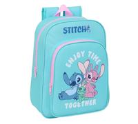 safta STITCH - Animierter Schulrucksack für Kinder, Kinderrucksack, anpassbar an Kinderwagen, ideal für Kinder im Schulalter, bequem und vielseitig, Qualität und Widerstandsfähigkeit, 26 x 11 x 34 cm