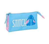 Safta Federmäppchen Stitch Bright – für Kinder im Schulalter, bequem & vielseitig – 22 x 3 x 12 cm