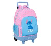 Safta Stitch Bright 33l 33x45x22 Cm Wheeled Backpack Rosa Kinder