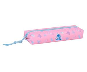 safta STITCH BRIGHT - Rechteckiges Federmäppchen für Kinder, ideal für Kinder im Schulalter, bequem und vielseitig, Qualität und Widerstandsfähigkeit, 22 x 7 x 40 cm