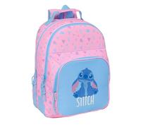 safta STITCH BRIGHT Schulrucksack für Kinder, ideal für Kinder verschiedener Altersgruppen, bequem und vielseitig, Qualität und Widerstandsfähigkeit, 32 x 15 x 42 cm