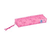 safta Stitch CHILL - Rechteckiges Federmäppchen für Kinder, ideal für Kinder im Schulalter, bequem und vielseitig, Qualität und Widerstandsfähigkeit, 22 x 7 x 40 cm, Minzgrün/Rosa, M, Casual