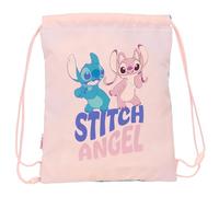 safta STITCH OHANA Rucksack für Kinder, flach, ideal für Kinder verschiedener Altersgruppen, bequem und vielseitig, Qualität und Widerstandsfähigkeit, 26 x 34 cm