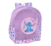Safta Strandrucksack STITCH für Kinder, sandfrei, mit Griffen, leicht zu reinigen, Lila 32x12x38 cm