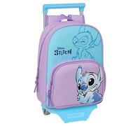 Schulrucksack mit Rädern Stitch Sweet Blau Lila 26 x 11 x 67 cm / 26 x 34 x 11 cm