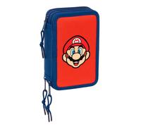 Safta Super Mario 12.5x19.5x5.5 Cm Triple Mäppchen One Size Multicolor