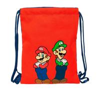 safta SUPER MARIO MAMMA MIA Rucksack, flach, für Kinder, ideal für Kinder verschiedener Altersgruppen, bequem und vielseitig, Qualität und Widerstandsfähigkeit, 26 x 34 cm