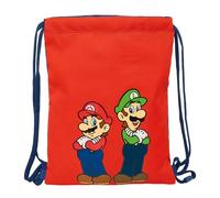 safta SUPER MARIO MAMMA MIA Rucksack, flach, für Kinder, ideal für Kinder verschiedener Altersgruppen, bequem und vielseitig, Qualität und Widerstandsfähigkeit, 26 x 34 cm
