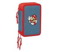 Safta Triple Super Mario Mäppchen 37 Einheiten One Size Multicolor