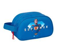 Safta Superman Kulturbeutel für Kinder, mittelgroß, mit Griff, Kulturbeutel für Kinder, anpassbar an den Wagen, einfache Reinigung, bequem und vielseitig, Qualität und Widerstandsfähigkeit, 26 x 12 x