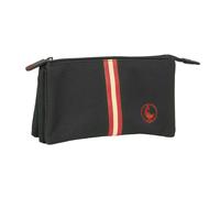 Safta Federmäppchen El GANSO BASICS – für Schulkinder, robust – Schwarz M, 22x3x12 cm