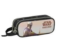 Safta THE MANDALORIAN THIS THE WAY - Federmäppchen für Kinder, Federmäppchen für Kinder, ideal für Schulkinder, bequem und vielseitig, Qualität und Beständigkeit, 21 x 6 x 8 cm, Schwarz, Schwarz ,