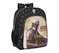 Safta THE MANDALORIAN THIS THE WAY Schulrucksack für Kinder, Kinderrucksack, anpassbar an Kinderwagen, ideal für Kinder im Schulalter, bequem und vielseitig, Qualität und Widerstandsfähigkeit, 32 x 12