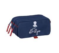 Safta Federmäppchen EL Pulpo – 3 Fächer, für Kinder, 21,5 x 8 x 10 cm, Marineblau, M
