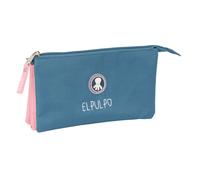 safta EL PULPO Federmäppchen für Kinder, ideal für Kinder im Schulalter, bequem und vielseitig, Qualität und Widerstandsfähigkeit, 22 x 3 x 12 cm, Hellrosa, M, Casual