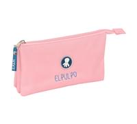 safta EL PULPO Federmäppchen für Kinder, ideal für Kinder im Schulalter, bequem und vielseitig, Qualität und Widerstandsfähigkeit, 22 x 3 x 12 cm, hellblau, M, Casual