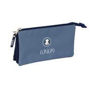 Safta Federmäppchen EL PULPO für Kinder – 22 x 3 x 12 cm, Blau/Marineblau, M, Casual