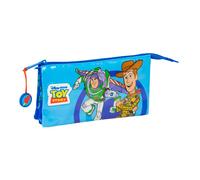 Toy Story Good Vibes Federmäppchen mit DREI Fächern, für Kinder, ideal für Kinder im Schulalter, bequem und vielseitig, Qualität und Widerstandsfähigkeit, 22 x 3 x 12 cm
