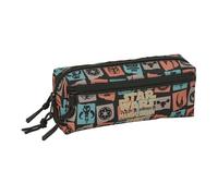 MANDALORIAN & GROGU - Kleines Federmäppchen für Kinder, ideal für Kinder im Schulalter, bequem und vielseitig, Qualität und Widerstandsfähigkeit, 22 x 6 x 8,5 cm