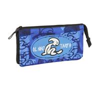 Safta El Niño ROLLER Federmäppchen für Kinder, ideal für Kinder im Schulalter, bequem und vielseitig, Qualität und Widerstandsfähigkeit, 22 x 3 x 12 cm, Blau/Schwarz, M, Casual