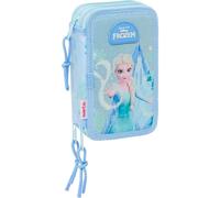 Safta Schulmäppchen FROZEN – 37 Utensilien, für Kinder 5–14 Jahre, 12,5×5,5×19,5 cm