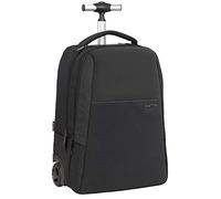SAFTA Trolley für Laptops mit 39,6 cm (15,6 Zoll), mit Tasche für Tablet und USB-Anschluss, 430 x 320 x 210 mm, Schwarz, M