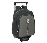 Safta Real Madrid 3. Team 24/25 Kinderrucksack mit Trolley 705, ideal für Kinder verschiedener Altersgruppen, bequem und vielseitig, Qualität und Widerstandsfähigkeit, 27 x 10 x 33 cm, grau, M, Casual