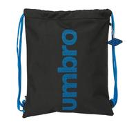 safta Umbro Jet Black Rucksack, flach, groß, ideal für Kinder verschiedener Altersgruppen, bequem und vielseitig, Qualität und Widerstandsfähigkeit, 35 x 40 cm, Schwarz, M, Casual