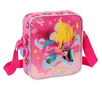 safta Unisex Kids M222 TROLLS 3 - Kleine Kuriertasche, Kinder Umhängetasche, ideal für Kinder von 5 bis 14 Jahren, bequem und vielseitig, Qualität und Belastbarkeit, 16 x 4 x 18 cm, Rosa, rose,