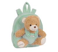 safta Unisex Kids M231 Vorschulrucksack mit Bär, Kita-Rucksack, einfache Reinigung, ideal für Kinder, bequem und vielseitig, Qualität und Widerstandsfähigkeit, 23 x 7,5 x 27 cm, Pastellblau, türkis