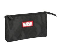 Safta Triple Marvel Teen Pencil Case Schwarz Mann (Herstellerartikelnummer: 812260744)