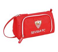 safta Unisex Kinder ausklappbarer Federmäppchen mit aufklappbarer Tasche, voll Sevilla FC, 200 x 85 x 110 mm, rot, Estándar