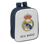 Safta 3D-Kinderrucksack Real Madrid M011a-622483011 Unisex bequem Weiß/Marineblau Estándar