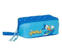 safta Unisex Kinder M050 Donald Kindermäppchen, quadratisch, groß, Federmäppchen, ideal Schulalter, bequem und vielseitig, Qualität und Widerstandsfähigkeit, 22 x 10 x 10 cm, Blau