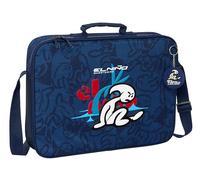 Safta Unisex Kinder M385 EL Niño Paradise-Schultasche, Aktentasche, Umhängetasche, bequem und vielseitig, Qualität und Widerstandsfähigkeit, 38 x 6 x 28 cm, Marineblau