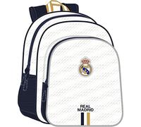 safta Unisex Kinder M640 Real Madrid Schulrucksack, Kinderrucksack, anpassbar an den Wagen, ideal für Kinder im Schulalter, bequem und vielseitig, Qualität und Stärke, 32 x 12 x 38 cm (1er Pack)