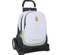 Safta Unisex Kinder Real Carro Equipación 25/26 - Mochila Escolar Compacta Ideal para Niños Con Licencia Oficial Rucksack von Rea Madrid, Trolley Evolution 25