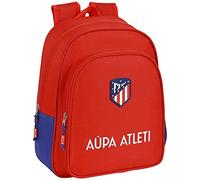 safta Unisex Kinder Rucksack Schule Atlético de Madrid, Schulrucksack, 270 x 100 x 330 mm, Rot und Marineblau, Estándar