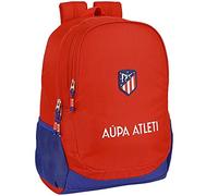 safta Unisex Kinder Rucksack Schule von Atlético de Madrid, 320 x 160 x 440 mm, Rot und Marineblau, Estándar