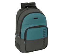 safta Urban Style Schulrucksack für Kinder, ideal für Kinder verschiedener Altersgruppen, bequem und vielseitig, Qualität und Widerstandsfähigkeit, 32 x 15 x 42 cm, grau/blau, M, Casual