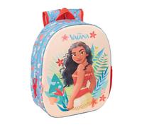 Vaiana Schulrucksack mit 3D-Design, ideal für Kinder verschiedener Altersgruppen, bequem und vielseitig, Qualität und Widerstandsfähigkeit, 27 x 10 x 33 cm