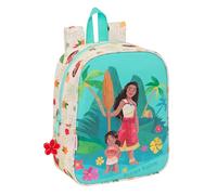 Safta Vaiana Kinderrucksack, Kinderrucksack, Schulrucksack, anpassbar an den Kinderwagen, ideal für Kindergärten, bequem und vielseitig, Qualität und Widerstandsfähigkeit, 22 x 10 x 27 cm, Beige/Blau,