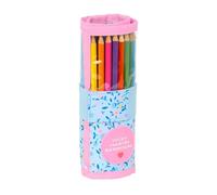 Safta VMB PARAÍSO Rollmäppchen für Kinder, ideal für Kinder von 5 bis 14 Jahren, bequem und vielseitig, Qualität und Widerstandsfähigkeit, 7 x 20 cm, Hellblau/Hellrosa, M, Casual